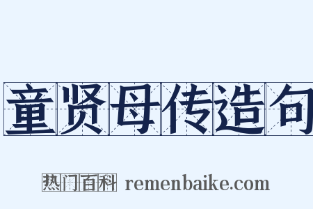 童贤母传造句是什么意思的图片